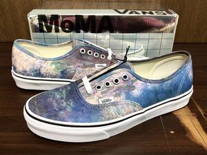 20年製 VANS AUTHENTIC MoMA Claude Monet バンズ オーセンティック モマ美術館 別注 クロード モネ 睡蓮 フランス 画家 印象派 US8.5