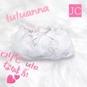 No.69♪tutuanna JC/女の子/女子中学生 スクール/部活/お出かけ ロリ℃-uteな妹系パンティ M 白色クロッチ*+*+*+JNK*+*NCNR*+*希望額3800円