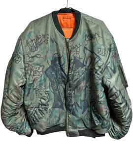 mowalola graffiti bomber jacket ミリタリー ブルゾン ボンバー ジャケット　GR8