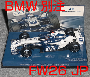 BMW別注 1/43 ウイリアムズ BMW FW26 モントーヤ WILLIAMS セイウチノーズ