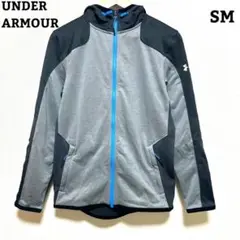 UNDER ARMOUR トラックジャケット SM グレー ジャージ上 フード付