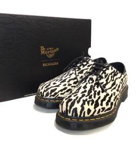 美品 Dr.Martens × WACKO MARIA ドクターマーチン ワコマリア TIGER CAMO 3EYE SHOE ハラコ シューズ 靴 レオパード UK8 31371009