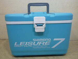 5.8L　シマノ クーラーボックス shimano LEISURE COOL 7　水色　中古