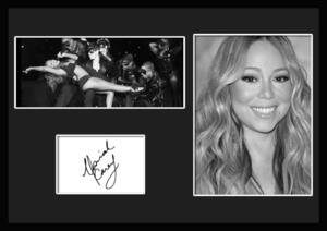 10種類!Mariah Carey/マライア・キャリー/サインプリント&証明書付きフレーム/BW/モノクロ/ディスプレイ (5-3W)