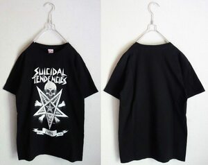 SUCIDAL TENDENCIES スーサイダル・テンデンシーズ スカルＴシャツ 黒 Ｓ☆OBEY