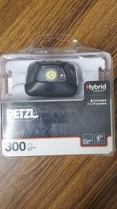 未開封品 ペツル PETZL ジプカ ZIPKA Headlamp ヘッドランプ 最大300ルーメン E093GA00 黒色 単4電池3本orCORE充電池コードリール仕様 災害