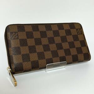 LOUIS VUITTON ルイヴィトン ジッピーウォレット ダミエ エベヌ 長財布 ラウンドファスナー レディース メンズ ユニセックス 革小物 レザー