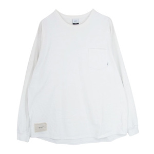 WTAPS ダブルタップス 182ATDT-CSM04 BLANK LS 02/TEE.COPO ブランク ロング スリーブ Tシャツ ロンT ホワイト ホワイト系 X 04【中古】