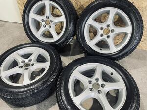 ★比較的綺麗 再塗装品★ ボルボ 純正 ホイール S60 V60 215/55R16 スタッドレス 4本 7J +50 5H PCD108 PCD63.4 品番30794836 A-5-90