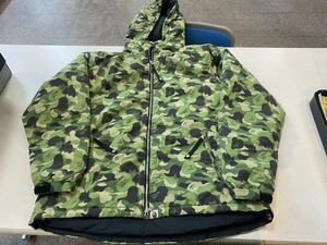 APE ABC CAMO ダウン L