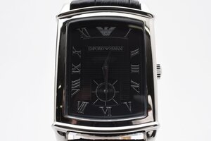 エンポリオアルマーニ AR-0239 スクエア スモセコ シルバー メンズ 腕時計 EMPORIO ARMANI