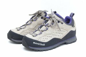 1S733☆モンベル mont-bell☆ レディース トレッキングシューズ スエード ゴアテックス GORE-TEX 23cm 美品 【ニューポーン】