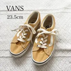 VANS 黄色 キャンバス ローカット スニーカー 23.5cm