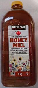 ハチミツ　KIRKLAND HONEY MIEL 3kg　コストコ　はちみつ　カークランドシグネチャー