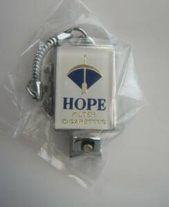 レア 昭和レトログッズ タバコの銘柄 「HOPE」 爪切りキーホルダー 未開封品