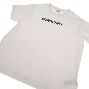 【BURBERRY】バーバリー BURBERRY ロゴコットンTシャツ 8055309 半袖Ｔシャツ コットン ホワイト L メンズ 【衣類】