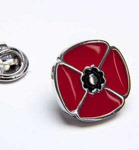 ◆ラペルピン ポピー けしの花 POPPY・・♬～　 ONYX-ART LONDON LP861 LAPEL PIN POPPY