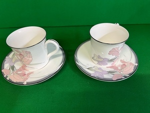 【931】NEW DECADE Noritake カップ&ソーサー2客（未使用品）