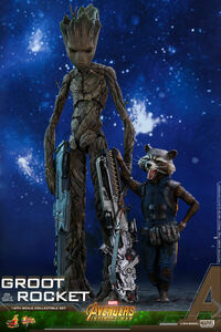 ホットトイズ 1/6 アベンジャーズ インフィニティ・ウォー グルート & ロケット セット 未開封新品 MMS476 Groot & Rocket HOTTOYS