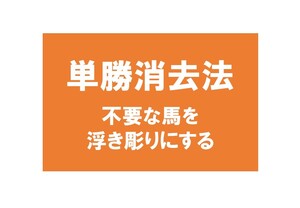 ☆単勝消去法☆　必勝法 投資競馬 予想 副収入