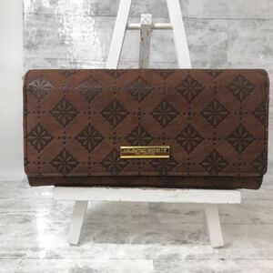 【訳あり未使用】VALENTINO MICHELLE COLLECTION長財布 札入れ カード 小銭入れ オシャレ ココア色