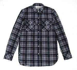 nonnative ノンネイティブ 14AW RANCHER SHIRT COTTON NEL CHECK 0 BLACK チェック プリントネル ウエスタンシャツ