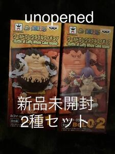 新品未開封 ワンピース ワールドコレクタブルフィギュア Battle of Luffy ルフィ タンクマン クラッカー 2種セット カタクリ WCF ワーコレ