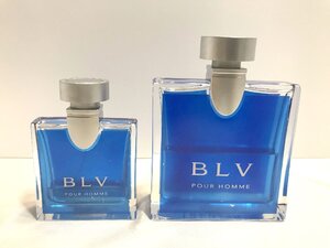 ■【YS-1】 香水 ■ ブルガリ BVLGARI ■ ブルガリ ブルー プールオム EDT 100ml 30ml ■ 2点セット まとめ 【同梱可能商品】■D