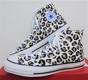 ★2023秋冬★CONVERSE ALL STAR US LEOPARD HI（コンバース　オールスター　ＵＳ　レパード　ＨＩ）ホワイト24.5M