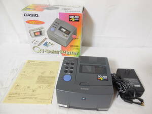 □未使用品　CASIO QVデジタル専用 シールプリンタ QG-100　Qv-Color Printer