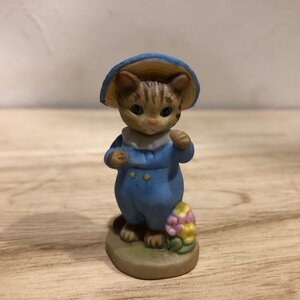 小サイズ　こねこのトム　ガーデンフィギュア　ピーターラビット　PETAER RABBIT　加藤工芸　置物　陶器　インテリア ファンシー　管理1