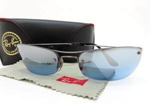 ◆超美品◆RayBan レイバン◆RB3173 004/7C◆サングラス◆ブラック ガンメタリック◆グラデーションレンズ◆フレームレス◆ケース付◆A5763