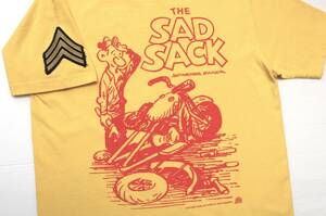 YTS36東洋SバズリクソンズSAD SACKサドサックU.S.ARMYバイクYANKマガジンSGT.GEORGE BAKER半袖TシャツUSA製BUZZ RICKSON