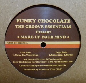 THE GROOVE ESSENTIALS/MAKE UP YOUR MIND 　12inch　TONY RODRIGUEZ(BROTHERS