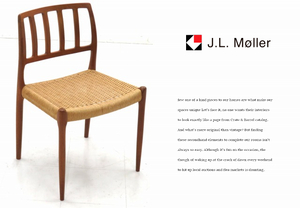 ★rwj257B★展示品★北欧★デンマーク★J.L.Moller★JLモラー★チーク材★ペーパーコード★モデル83★No.83★ダイニングチェア★イス★