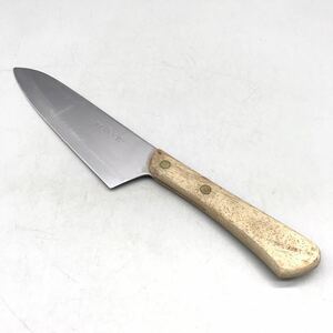 濃州孫六作 薄出刃包丁 庖丁 刃渡り 約16.5cm 全長 約28.3cm 万能 三徳 ステンレス 和包丁 切れ味 良好 片刃 両刃 調理器具 料理 牛刀