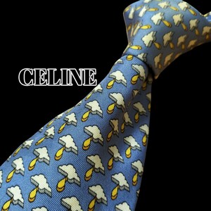 ★CELINE★　セリーヌ　ライトブルー系　総柄　スペイン製