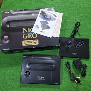 NEO-GEO ネオジオ MAX 330 MEGA PRO-GEAR SPEC 本体 通電確認済み NEO-O コントローラー ゲーム機 SNK NEOGEO 箱説あり 箱 説明書