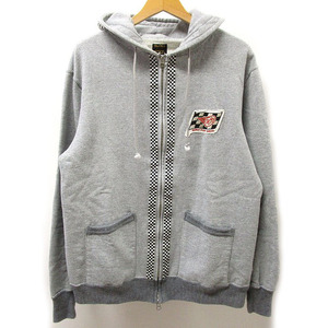 WESTRIDE ウエストライド CHECKER HOODIE チェッカー フーディ スウェットパーカ 36 ヘザーグレー