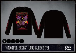 BABYMETAL Tシャツ Sサイズ COLORFUL FOXES LONG SLEEVE ベビーメタル ベビメタ BABYKLOK ロンT 長袖 カラフルキツネ