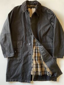 【未使用/傑作】RRL “Waxed Cotton Coat” M ワックス オイルクロス コーデュロイ Barbour バブアー ジャケット コート Ralph Lauren