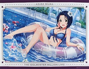 アイドルマスター ミリオンライブ！ B2 タペストリー 三浦あずさ 水着 開封未使用品 アイマスミリマス 布 ポスター