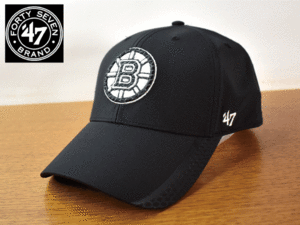 円スタート!【未使用品】(フリーサイズ) 47 BRAND NHL BOSTON BRUINS ボストン ブルーインズ キャップ 帽子 K302