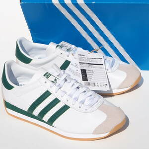 デッド!! 希少!! 新品 US 9 1/2 / 27,5cm 日本企画 2020年製 adidas カントリー COUNTRY OG 白ｘ緑 レザー 天然皮革