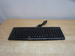 M798★ELECOM 有線USB接続　スタンダードフルキーボード 109配列 10キー付 TK-FCM007BK★稼働中古品