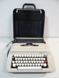 H3351　Olivetti　オリベッティ　タイプライター　Olivetti lettera34　動作未確認　【ジャンク品】