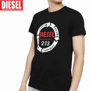 L/新品 DIESEL ディーゼル ロゴ Tシャツ DIEGO-C1 メンズ レディース ブランド カットソー ブラック