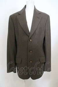 【USED】Vivienne Westwood MAN / /カシミヤ昆ラムウール3Bミディテーラード 48 ブラウン 【中古】 O-23-11-26-066-jc-YM-ZY