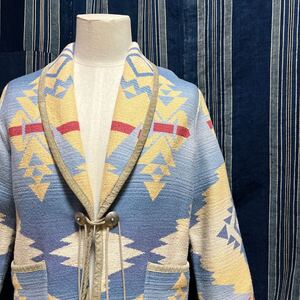 rare 90s ralph lauren native rug jacket usa アメリカ製 90年代 ラグ ジャケット コンチョ ターコイズ ネイティブ native ガウン