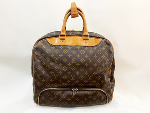 LOUIS VUITTON/ルイヴィトン M41443 モノグラム エヴァジオン ブラウン ボストンバッグ ハンドバッグ 旅行鞄 シューズ収納 ゴルフ テニス